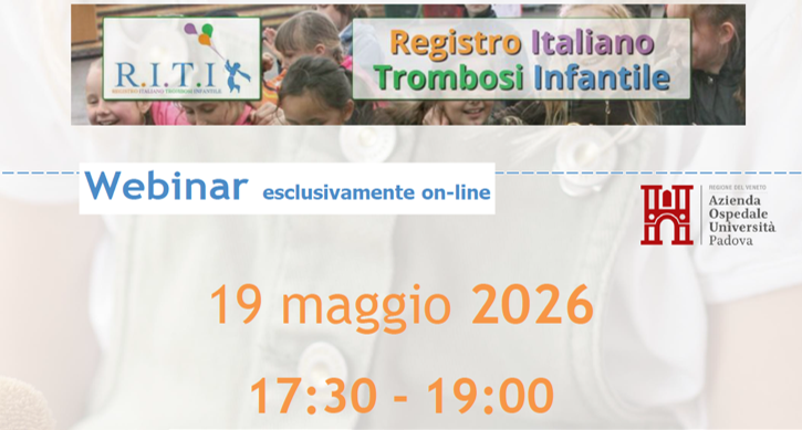 Webinar – “Indicazione alla profilassi anticoagulante nei pazienti pediatrici”